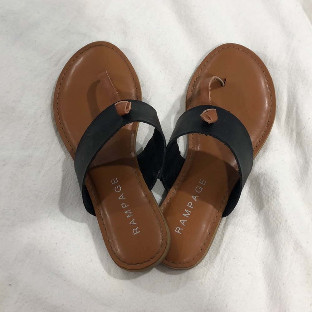 Black & Tan Sandals